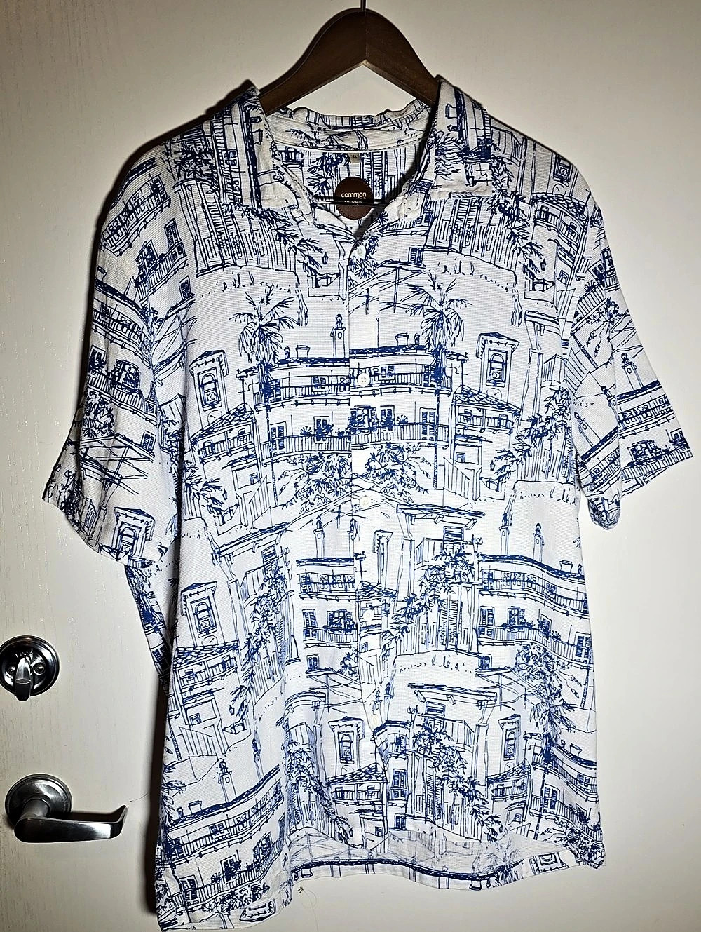 common people Printed Short Sleeve Shirt Size XL